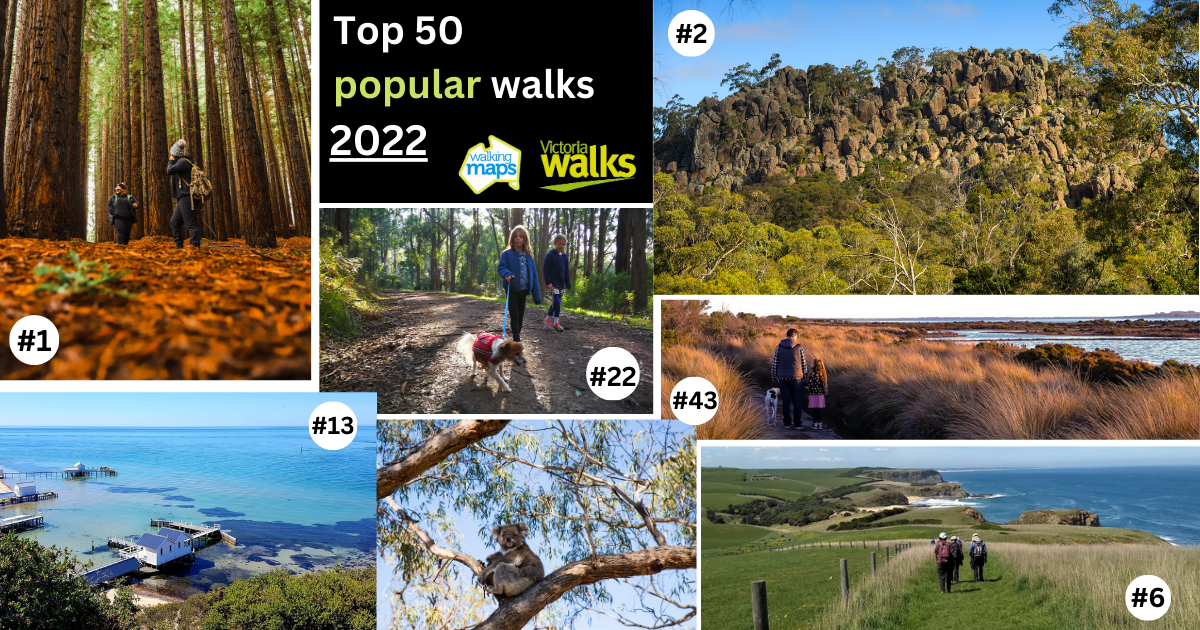 Victoria Walks 50 most popular walks